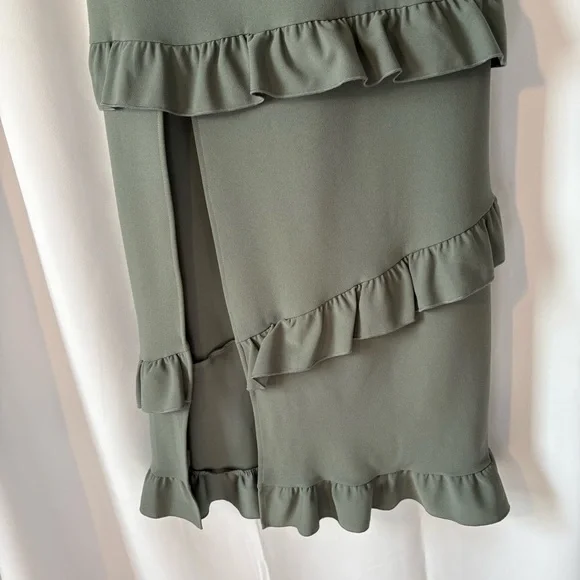 Show Me Your MuMu Green Asymmetrical Ruffle Sundress - Picture 5 of 13